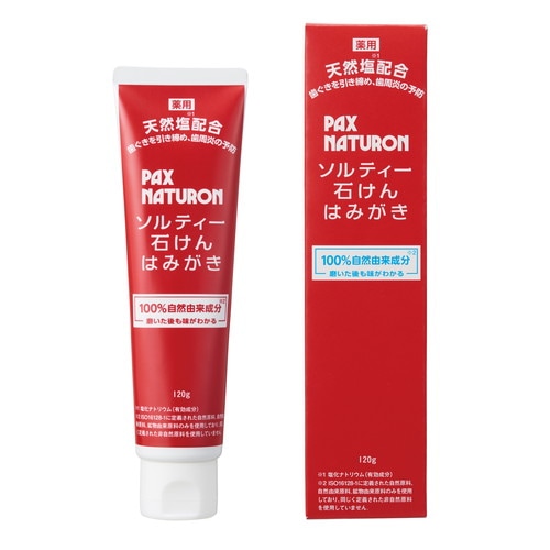 パックスナチュロン ソルティー石けんはみがき （120g） 【太陽油脂】