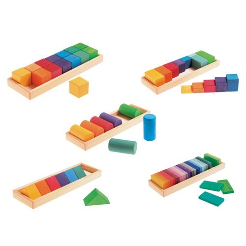 GM色と形つみき（5種） （GM10065） 【グリムス/Grimms】 【1歳頃から】※キャンセル不可