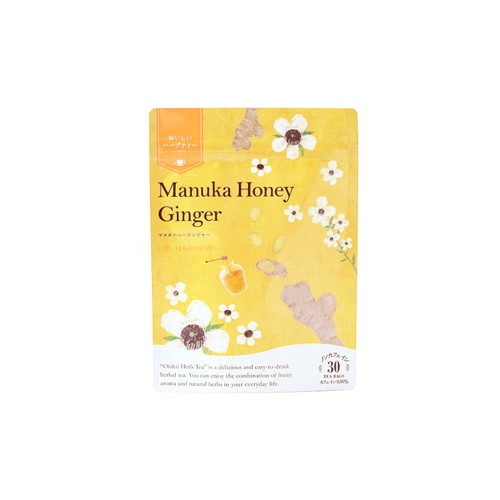 【ゆうパケット対応（1個まで）】おいしいハーブティー マヌカハニージンジャー ティーバッグ 30ヶ入 【生活の木】
