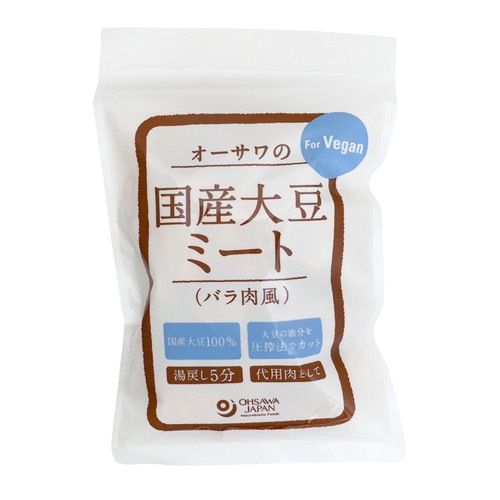 【お買上特典】オーサワの国内産大豆ミート（バラ肉風） 80g 【オーサワジャパン】|海藻・乾物|自然食品・厳選食品
