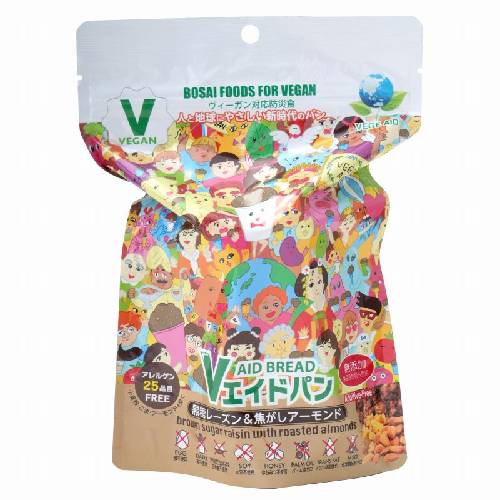 Vエイド保存パン 黒糖レーズン＆焦がしアーモンド （1個） 【東京ファインフーズ】