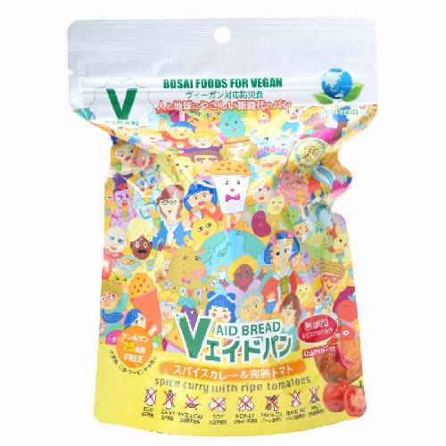 Vエイド保存パン スパイスカレー＆完熟トマト （1個） 【東京ファインフーズ】