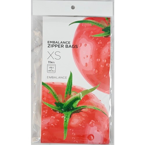【ゆうパケット対応可（3個まで）】EMBALANCE ジッパーバッグ ZIPPERBAGS XS 11枚入  【エンバランス】|キッチン用品|キッチン用品・食器・調理器具