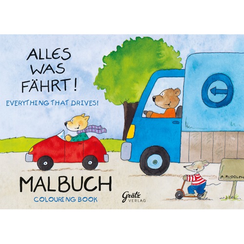 【ゆうパケット対応】ぬりえ・ミニのりもの （GV714） 【グラーツ/Graetz Verlag】 【3歳頃から】 ※キャンセル不可