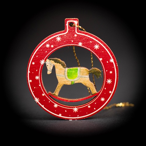 クラシックオーナメント・ロッキングホース （WR8606） 【バンデーラ/WANDERA GmbH】 【全年齢対象】 ※キャンセル不可