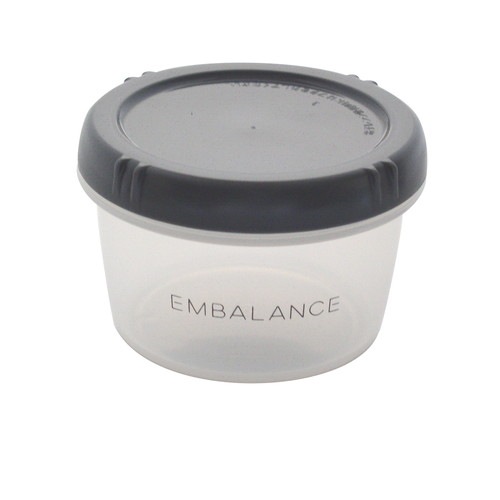 EMBALANCE ROUND CONTAINER（エンバランスラウンドコンテナ） グレー S（250ml） 【エンバランス】|キッチン用品|キッチン用品・食器・調理器具
