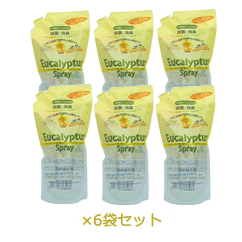 ユーカリプタススプレー 詰替え用 600ml×6袋セット 