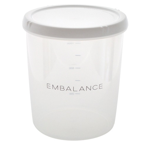 EMBALANCE DEEP ROUND CONTAINER（エンバランスディープラウンドコンテナ） ホワイト L 1500ml 【エンバランス】|キッチン用品|キッチン用品・食器・調理器具