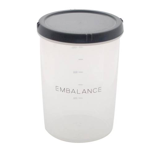 EMBALANCE DEEP ROUND CONTAINER（エンバランスディープラウンドコンテナ） グレー L 1500ml 【エンバランス】|キッチン用品|キッチン用品・食器・調理器具