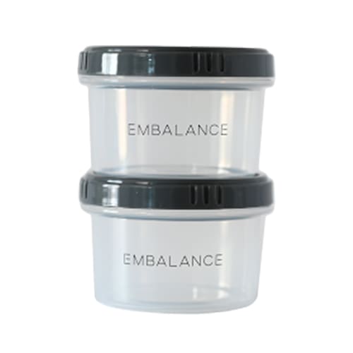EMBALANCE ROUND CONTAINER（エンバランスラウンドコンテナ）グレー XS（130ml×2P） 【エンバランス】