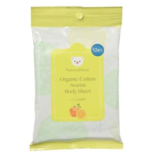 ナチュラムーン・オーガニックコットンボディシート 12枚 【G-Place】※キャンセル不可