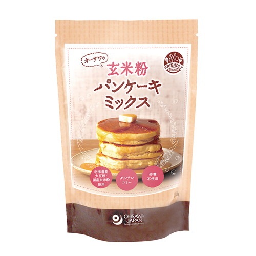 【お買上特典】オーサワの玄米粉パンケーキミックス （200g） 【オーサワジャパン】|米・小麦・シリアル|自然食品・厳選食品