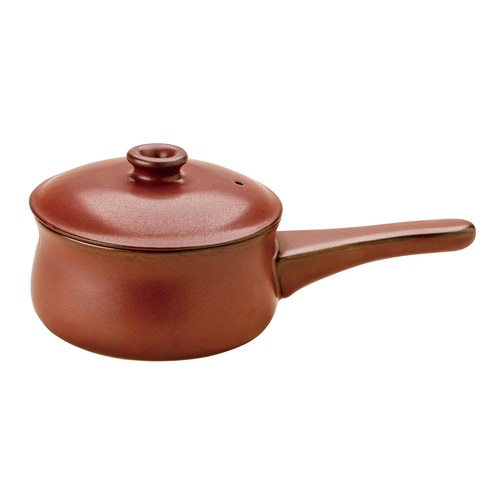 【予約商品】マスタークック　けんこう片手鍋（小）朱　600ml ※キャンセル不可 ※入荷次第順次お届け