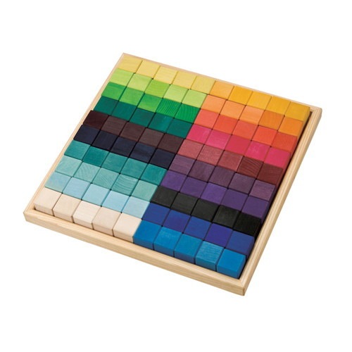 にじのキューブ・大・100pcs （GM42260） 【グリムス/Grimms】 【1歳頃から】※キャンセル不可