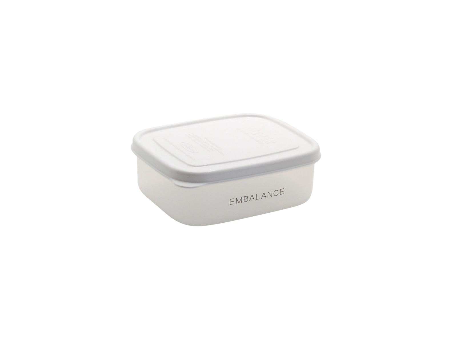レクタングルコンテナ XS（370ml） ホワイト 【エンバランス】 EMBALANCE RECTANGLE CONTAINER 【エンバランス】|キッチン用品|キッチン用品・食器・調理器具