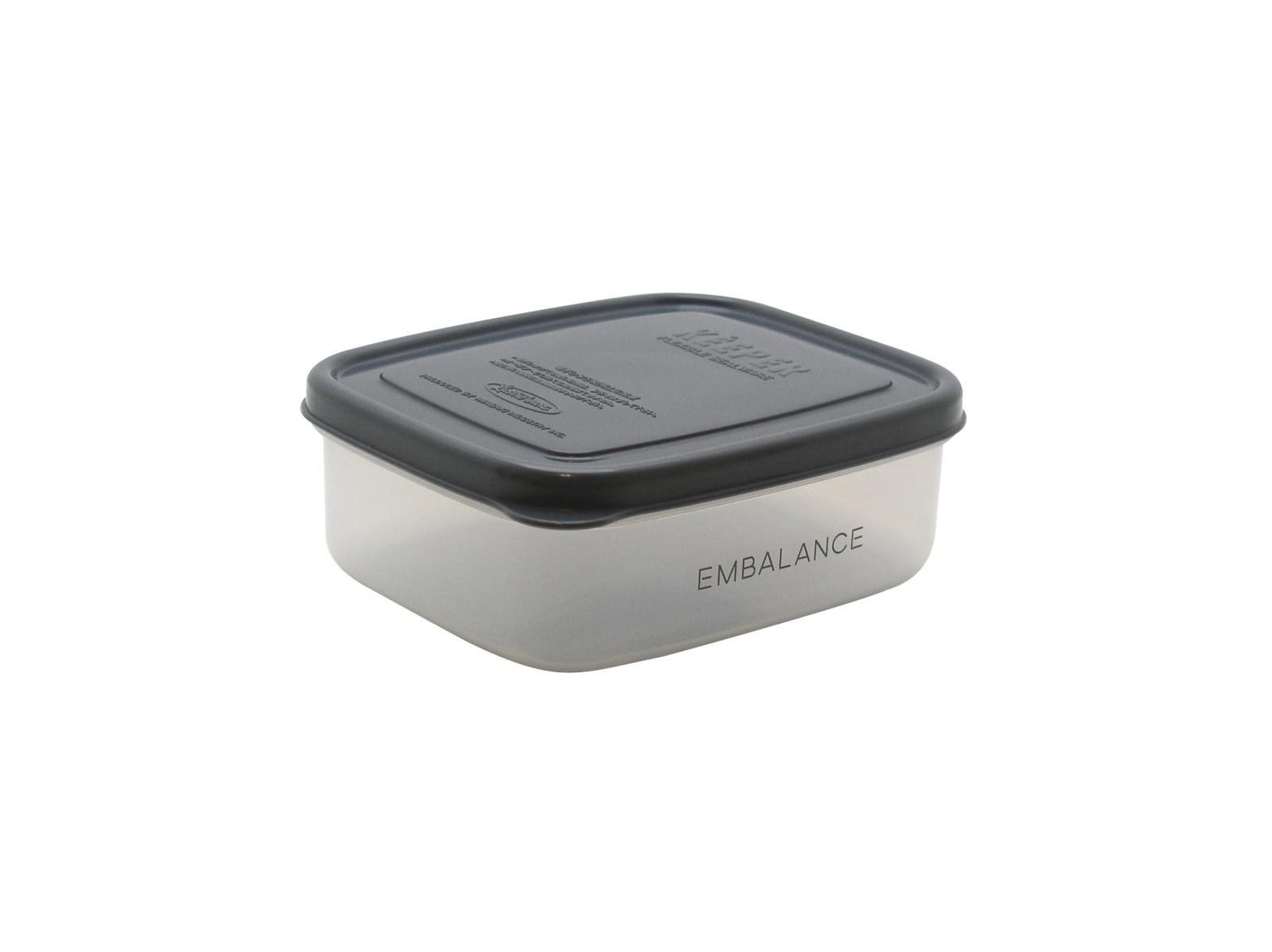 レクタングルコンテナ XS（370ml） グレー 【エンバランス】 EMBALANCE RECTANGLE CONTAINER 【エンバランス】|キッチン用品|キッチン用品・食器・調理器具