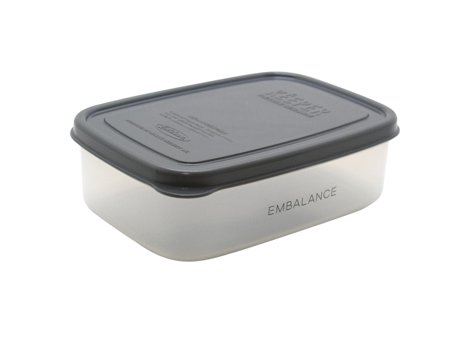 レクタングルコンテナ S（590ml） グレー 【エンバランス】 EMBALANCE RECTANGLE CONTAINER 【エンバランス】|キッチン用品|キッチン用品・食器・調理器具