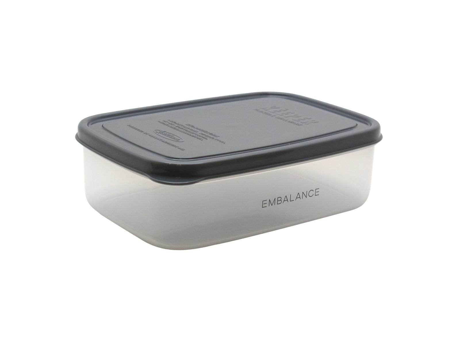 レクタングルコンテナ M（870ml） グレー 【エンバランス】 EMBALANCE RECTANGLE CONTAINER 【エンバランス】|キッチン用品|キッチン用品・食器・調理器具