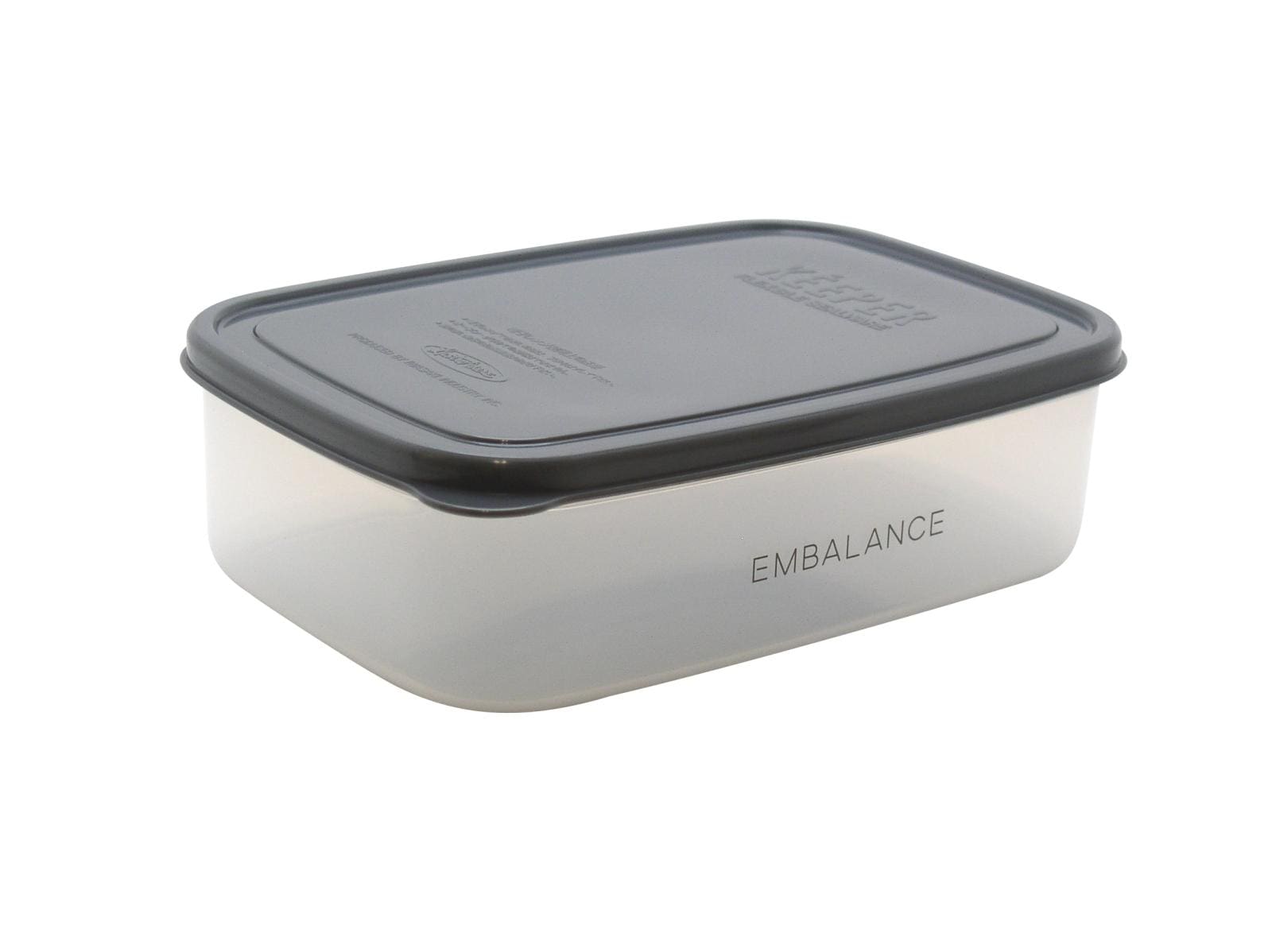 レクタングルコンテナ L（1270ml） グレー 【エンバランス】 EMBALANCE RECTANGLE CONTAINER 【エンバランス】