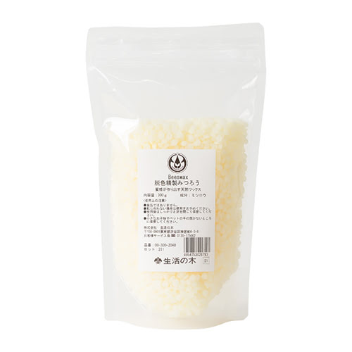 ビーズワックス（みつろう）精製 Bees wax（Refined） （300g） 【生活の木】
