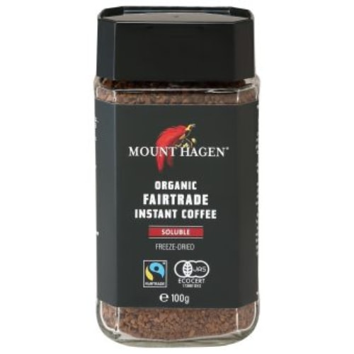 オーガニックフェアトレード インスタントコーヒー （100g）  【マウントハーゲン】