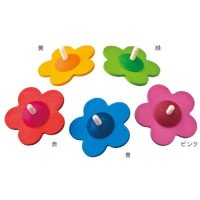 花こま・黄 （BE50019Y） 【ベック/BECK】 【3歳頃から】※キャンセル不可|ブラザ−ジョルダン社のおもちゃ|知育玩具