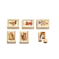 六面体パズル・6pcs・リアル （AF603） 【アトリエ・フィッシャー/ATELIER FISCHER】 【3歳頃から】※キャンセル不可|ブラザ−ジョルダン社のおもちゃ|知育玩具