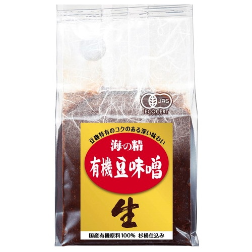 【お買上特典】海の精 国産有機・豆味噌 （700g） 【海の精】