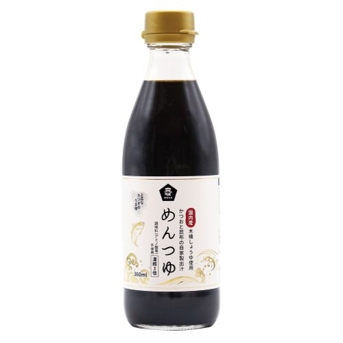 【お買上特典】めんつゆ（国内産木桶しょうゆ使用） （360ml）【ムソー】