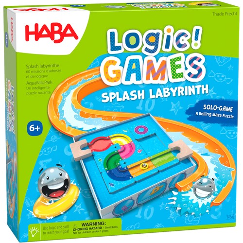 ロジックゲーム・ウォータースライダー（HA6822）【ハバ/HABA】※キャンセル不可|ブラザ−ジョルダン社のおもちゃ|知育玩具