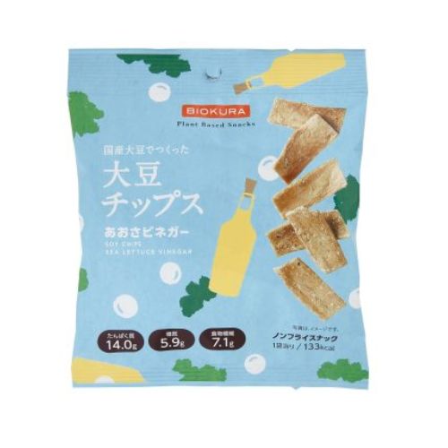 大豆チップス あおさビネガー （35g） 【BIOKURA】