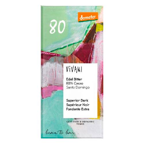 【お買上特典】ViVANIオーガニックエキストラダークチョコレート80% （90g） 【ニコウトレーディング】|菓子類|自然食品・厳選食品