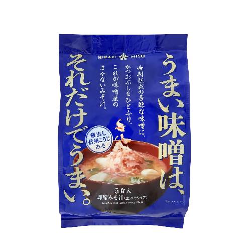味噌屋のまかないみそ汁 蔵出し信州こうじみそ （5食） 【ひかり味噌】