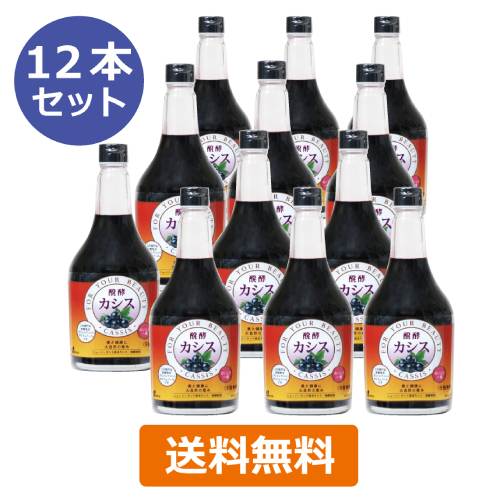 醗酵カシス（飲料） （565ml×12本セット） 【ジャフマック】※送料無料（一部地域を除く）
