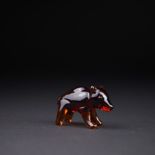 アートガラス・ブラウンベア （CB1038） 【カーサボニータ/Casa Bonita Art of Glass】※キャンセル不可