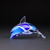 アートガラス・ドルフィン （CB1039） 【カーサボニータ/Casa Bonita Art of Glass】※キャンセル不可|ブラザ−ジョルダン社のおもちゃ|知育玩具