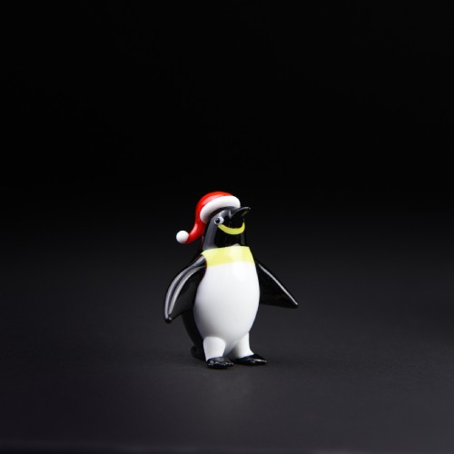 アートガラス・ペンギンサンタ （CB2903） 【カーサボニータ/Casa Bonita Art of Glass】※キャンセル不可