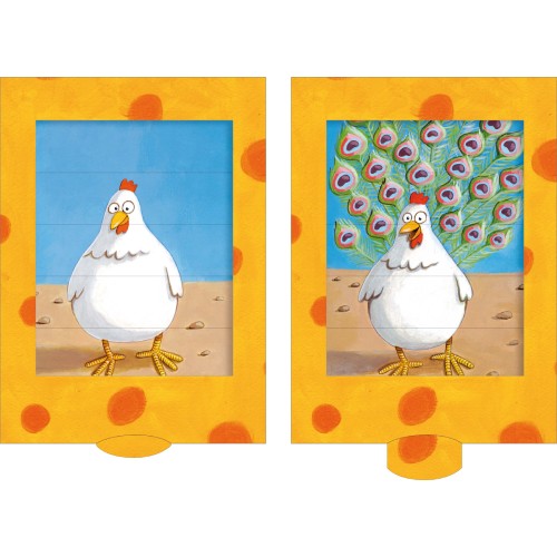 トリックカード・にわとり （PP93） 【クリオシ パラペリ/Curiosi GbR】※キャンセル不可|ブラザ−ジョルダン社のおもちゃ|知育玩具