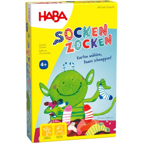 カードゲーム・ソックスモンスター （HA6992） 【ハバ/HABA】※キャンセル不可|ブラザ−ジョルダン社のおもちゃ|知育玩具