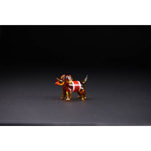 アートガラス・セントバーナード （CB1002） 【カーサボニータ/Casa Bonita Art of Glass】※キャンセル不可