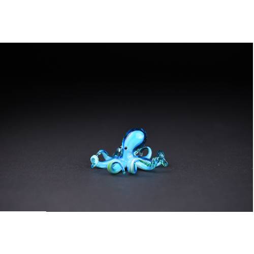 アートガラス・ブルーオクトパス （CB1012） 【カーサボニータ/Casa Bonita Art of Glass】※キャンセル不可