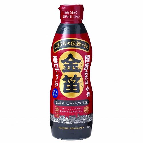 金笛 濃口しょうゆ デラミボトル （450ml） 【笛木醤油】