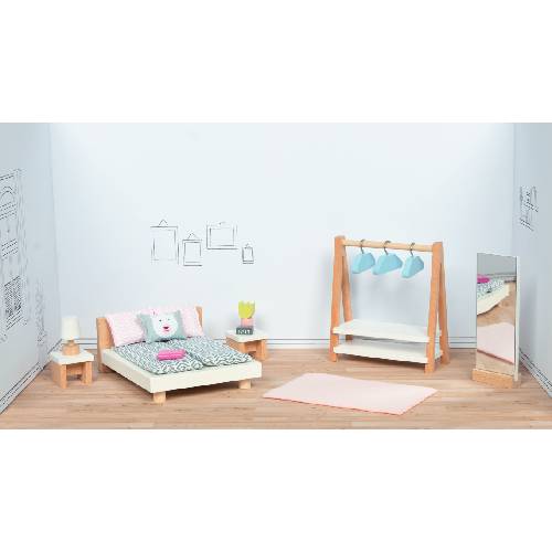 ドールハウス・寝室セット （GK1468） 【ゴルネストアンドキーセル/Gollnest & Kiesel GmbH & Co. KG】※キャンセル不可 |ブラザ−ジョルダン社のおもちゃ|知育玩具