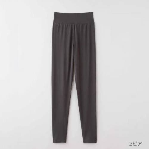 【竹布特典】スパッツ（10分丈） セピア M～L 【ナファ生活研究所】