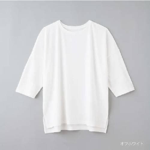 【竹布特典】リラックスTシャツ オフホワイト M～L 【ナファ生活研究所】