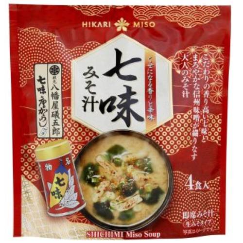 七味みそ汁 八幡屋礒五郎 （4食） 【ひかり味噌】