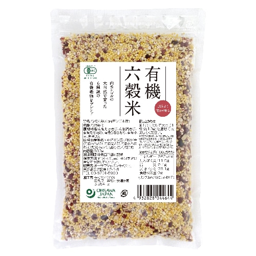 【お買上特典】オーサワの有機六穀米（内モンゴル産） （300g） 【オーサワジャパン】