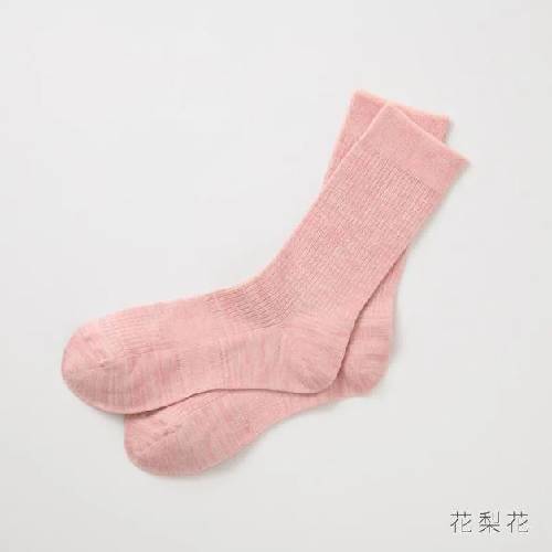 【竹布特典】先丸リブソックス 花梨花（かりんか） 25～27cm 【ナファ生活研究所】