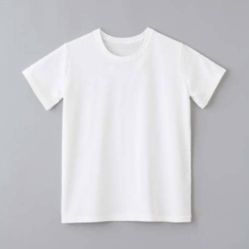 キッズTシャツ asobo! オフホワイト 120 【空飛ぶ竹ガーゼ社】