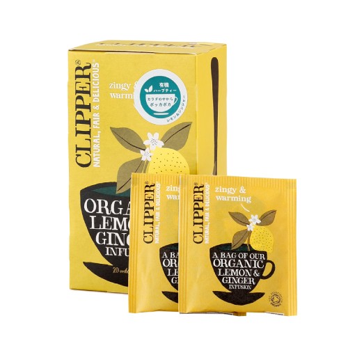 オーガニックハーブティー レモン＆ジンジャー 50g（20P） 【クリッパー】